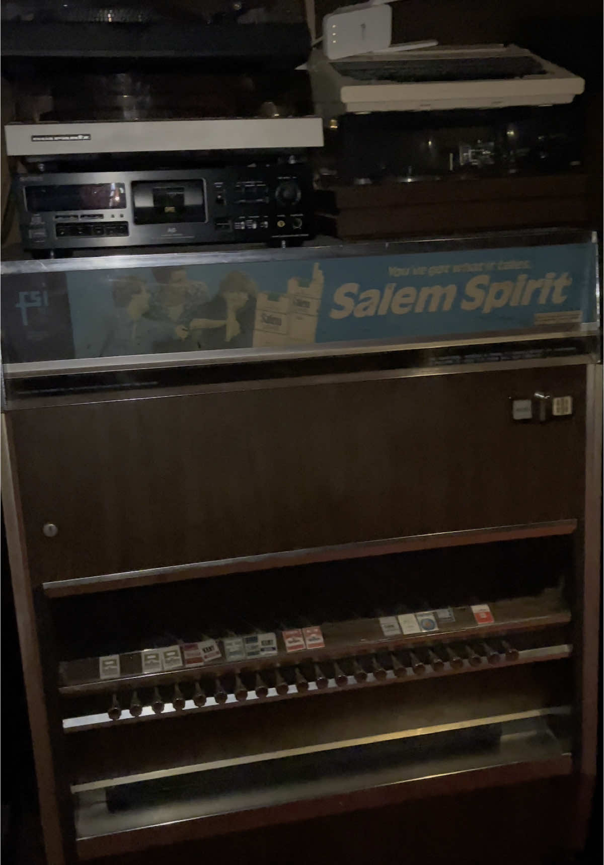 Blast from the past like I’m back in the 70s here in old Koreatown Los Angeles with the cigarette vending machine 