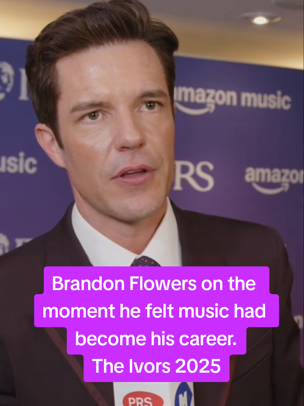 Brandon Flowers remembers a career defining moment! | The Ivors 2025 #theivors #thekillers #songwriting #brandonflowers @The Killers #thekillers 