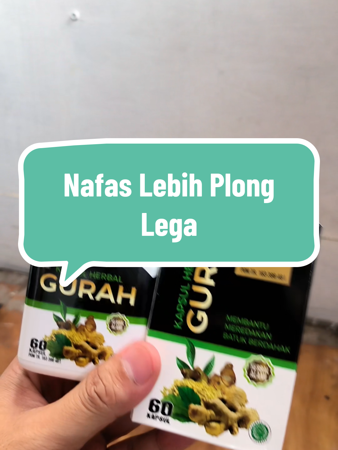 Nafas plong lega saat digurah pakai kapsul herbal gurah  #gurah #herbalgurah #batuk #sesaknafas 