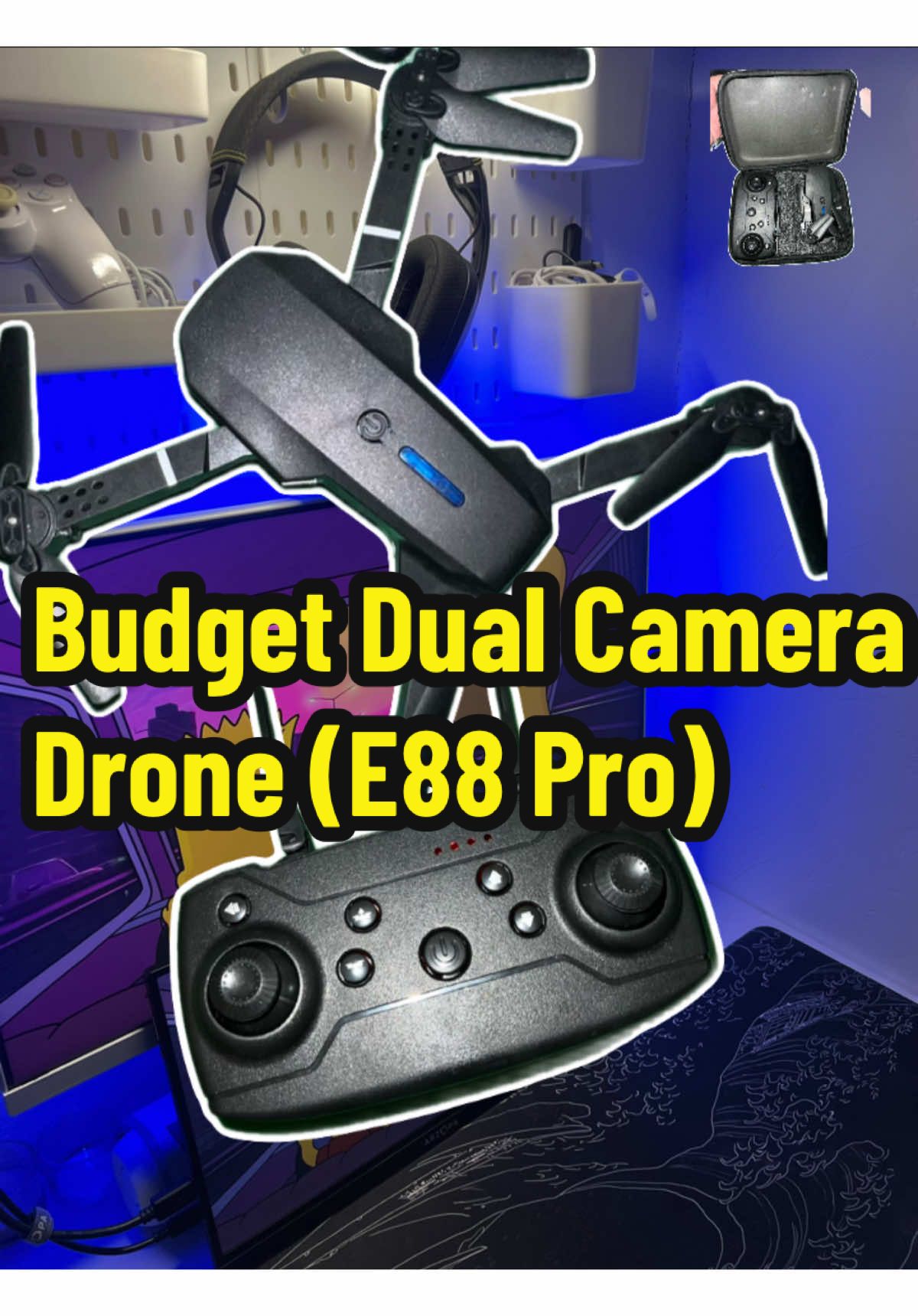 Sobrang sulit na nito for its price. Get na sa yellow basketz Drone E88 Pro #drone #budgetdrone #e88drone #fyp #trend 