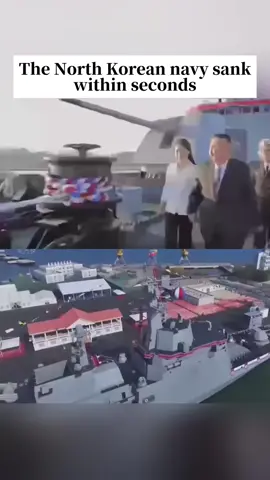 The North Korean navy sank within seconds