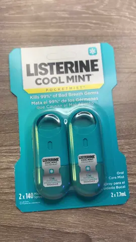 Xịt thơm miệng Listerine Pocket Mist mùi Cool Mint - Tiêu diệt đến 99% vi khuẩn #xitthommieng #listerine #pocketmist #coolmint #hoithothommat 