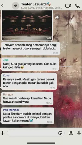 Terlalu banyak lolongan menyakitkan yang Natia ceritakan pada Aula Teater Lazuardi🥀 #fypviralシ #au #fyppp #fypシ゚ #foroyou #auangst #fakesituation⚠️ #alternative #aushenatia #fypdong #bismillahfyp 