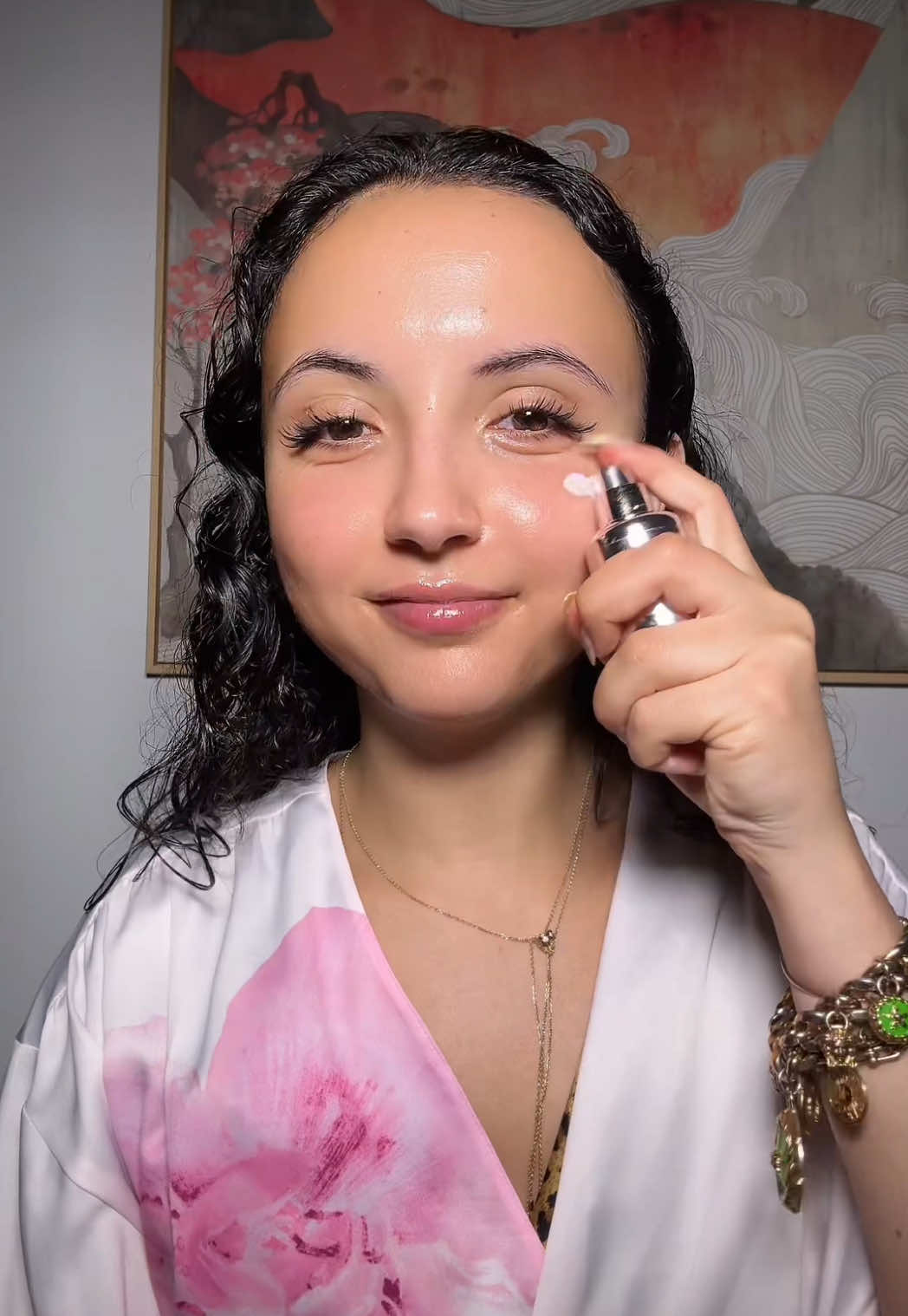 new robe ☺️🌸 Products : - @Poppy Cloudy 🤍 chin strap - @Medicube Global collagen overnight mask  - @SEPHORA lip mask  - @The Ordinary squalane mask  - @WHIPPED #whipped #whippedcleanser whipped cream cleanser  - @Lashilé Beauty good night gummies  - @APRILSKIN USA peeling sheet mask  - @L’Oréal Professionnel absolut repair molecular - @Tatcha US lip mask  - Bloom  - @Biotherm body cream  - @Kosas vegan spray  - #tatcha camélia essence  - @VT Cosmetics US pdrn ginseng needle shot  - #theordinary soothing serum  - #medicube peptides serum & age pro booster  - @Erborian France night eye cream  - @dr.althea_official 345 relied cream - #vtcosmetics pdrn essence  - @Kiehl's Since 1851 #kiehlsfrance patch  - @Dyson France airwrap  - @Color Wow Hair hair anti frizz  - @Olaplex bonding oil  - @L’Oréal Paris absolut repair oil  
