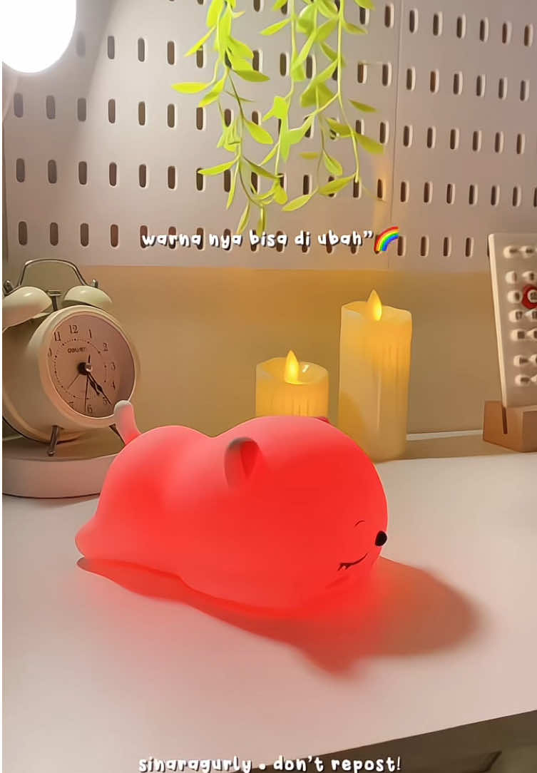nemu lampu tidur super gemoyy 😭 plss ini lucu banget 😭🐻‍❄️😋  #lamputidur #lamputiduraesthetic #lamputidurlucu #boneka #tementidur #lampuboneka #momopatnightlight #patlamp #ripple 
