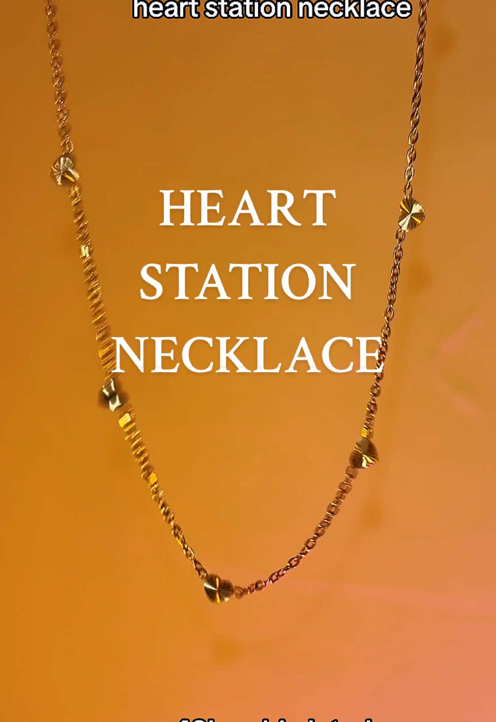 Super sparkly!! #heartnecklace #stationnecklace 