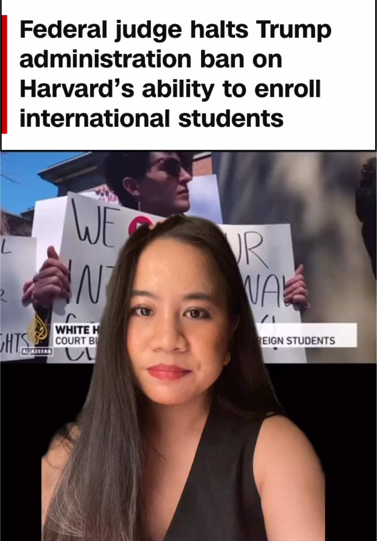Presidennya Baper, Kampus yang kena hukum #trump #harvard #palestine #demo #protest #harvarduniversity  #amerikaserikat #politik #kebijakan #politiktiktok #fypindonesia #xzyabc #fypviralシ 