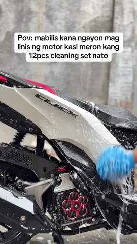 100+ pesos para sa 12pcs cleaning set nato🤩💯 #fyp #foryou #carwash #cleaningset #motorcyclecleaning #detailingbrush #cleaningbrush 