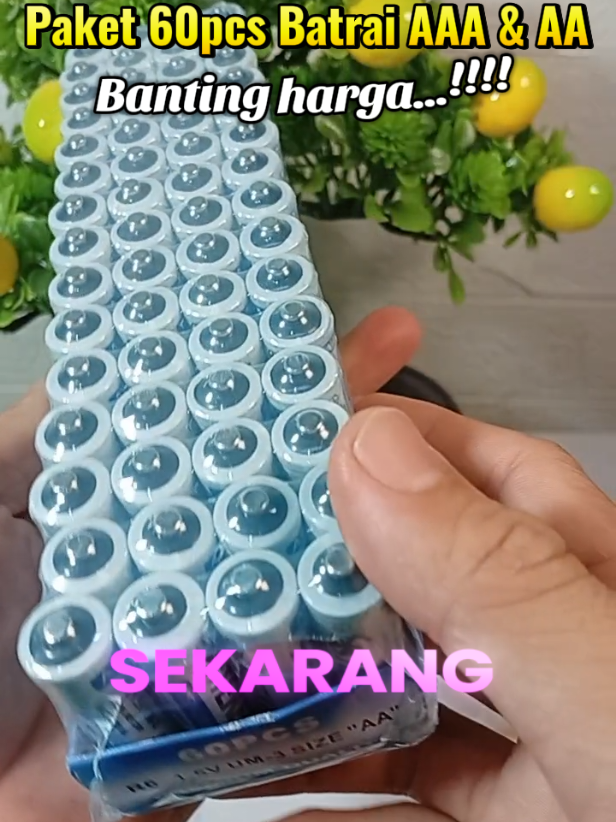 Paket 60pcs batrai AAA &AA #batrai #baterai #elektronik #bater 