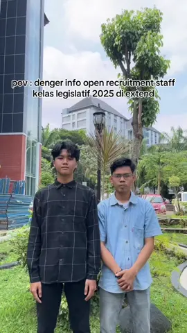 [EXTEND RECRUITMENT KELAS LEGISLATIF 2025] Halo KM FEB UB!! 👋🏻 Kelas Legislatif 2025 sedang membuka Open Recruitment untuk calon panitia nihh‼️ Pilihan divisinya juga beragam lohh, jadi buat temen temen mahasiswa S1 FEB UB bisa banget nihh. 🤗  Jadi tunggu apa lagi, ayoo join guyss. 🙌🏻 Jangan sampai lupa daftar ya teman-teman🤩‼️  Link Pendaftaran : https://bit.ly/FormulirPendaftaranStaffKelasLegislatif2025 EXTEND : 25 Mei 2025 ====================== For more information : Liana - @liana_indr / 0895807318138 Naurah - @naurazhkyy / 082332517878 Find us at:  Instagram: @kelaslegislatif2025 Tiktok: @kelaslegislatif2025 #KL2025DPMFEBUB #KELASLEGISLATIF2025 #DPMFEBUB