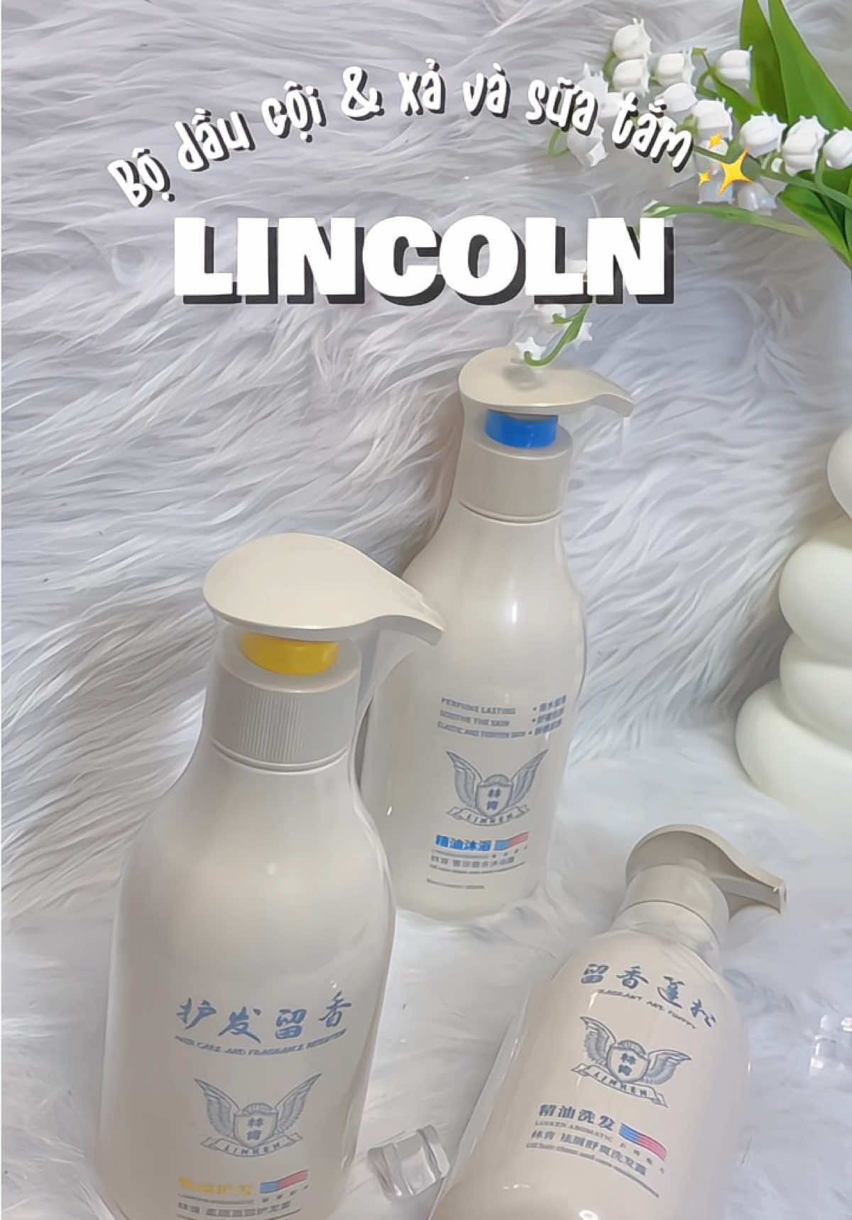 🌿 Chống rụng – Trị gàu – Dưỡng tóc mềm mượt tự nhiên 🌿 #lincoln #daugoi #dauxa #suatam #xh 