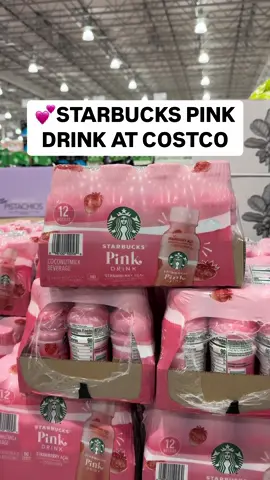 💕 Starbucks Pink Drink is BACK at Costco!! You get 12 bottles of this delicious Strawberry Açaí + Coconut Milk drink for $16.99, making this a WAY better deal than individual bottles! 🙌🏻 #costco #starbucks #pinkdrink 