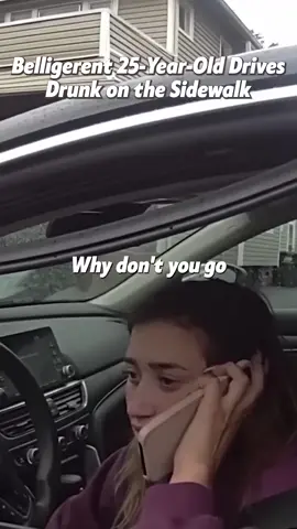 Belligerent 25-Year-Old Drives Drunk on the Sidewalk part 1. Full clip on California Bodycam