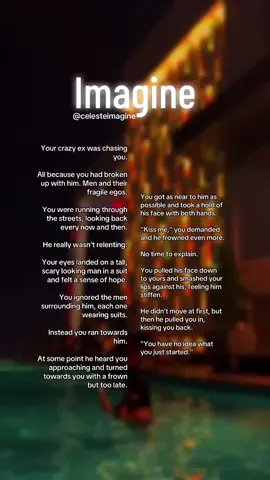 Just randomly ran into the arms of an obsessive man || wattpad: Celeste_writ3s #originalvideo #imagine #imaginethis #imaginestories #oneshot #writing #fyp #usa #writertok #BookTok #smut #viral #blowup #enemiestolovers #enemies #pov #ynpov #celesteimagine