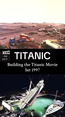 Titanic Building the Titanic Movie Set 1997 #titanicmovie #titanic #titanic1912 #movie #movieset #behindthescene #jamescameron #amazing #wonderful #movies #edit 