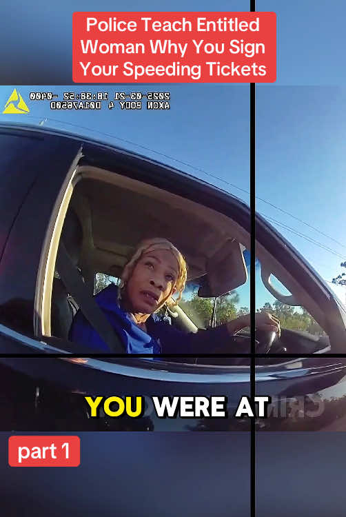 Police Teach Entitled Woman Why You Sign Your Speeding Tickets #cops #police #copsusa #policeofficers #foryou 