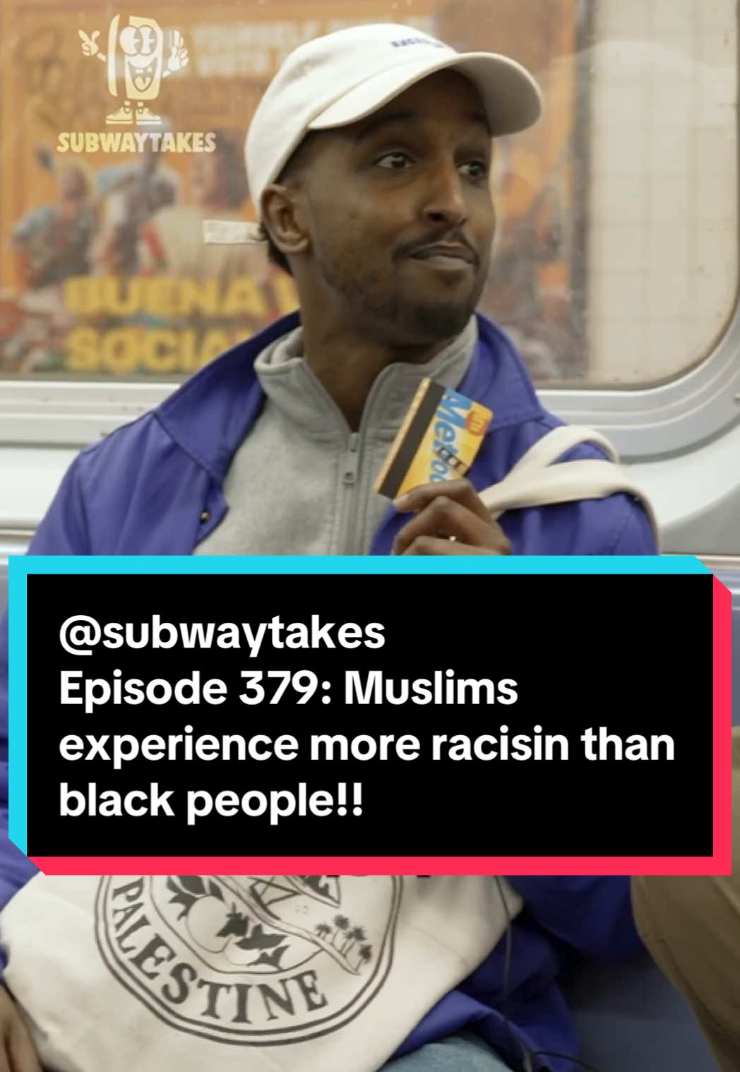 Episode 379: Muslims experience more racism than black people!! Feat Joni’s Josef 🚋🚋🚋🚋 #podcast #subway #hottakes #subwaytakes #interview #nyc 