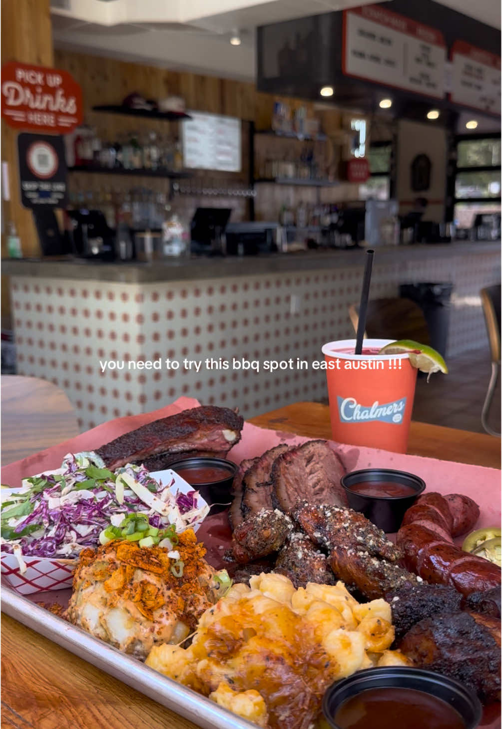 rolling smoke is absolutely UNREAL — located at chalmers in east austin, texas. 🍗🥩🍖 every single bite was phenomenal, but my absolute favorites were the pork ribs (SO TENDER), the pork belly burnt ends, the lemon pepper parmesan wings + the smoked mac and cheese 🤤 — 1700 east cesar chavez street #austin #austintexas #austintx #thingstodoinaustin #atx #exploreaustin #atxfoodie #austinfoodie #texasforever 