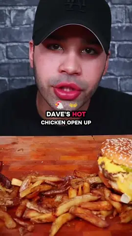 Dave's Hot Chicken Mukbang ASMR  #foodtiktok #mukbang #asmreating #asmrfood #Foodie #daveshotchicken 
