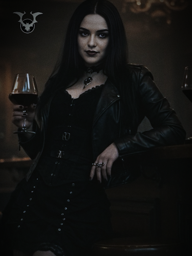 I don't drink... Wine. 😈🩸🦇🩸 . . #vampiregirl #gothgf #gothmodel #gothStyle #VampireVacay #vampire #licanosfilms #aigirl 