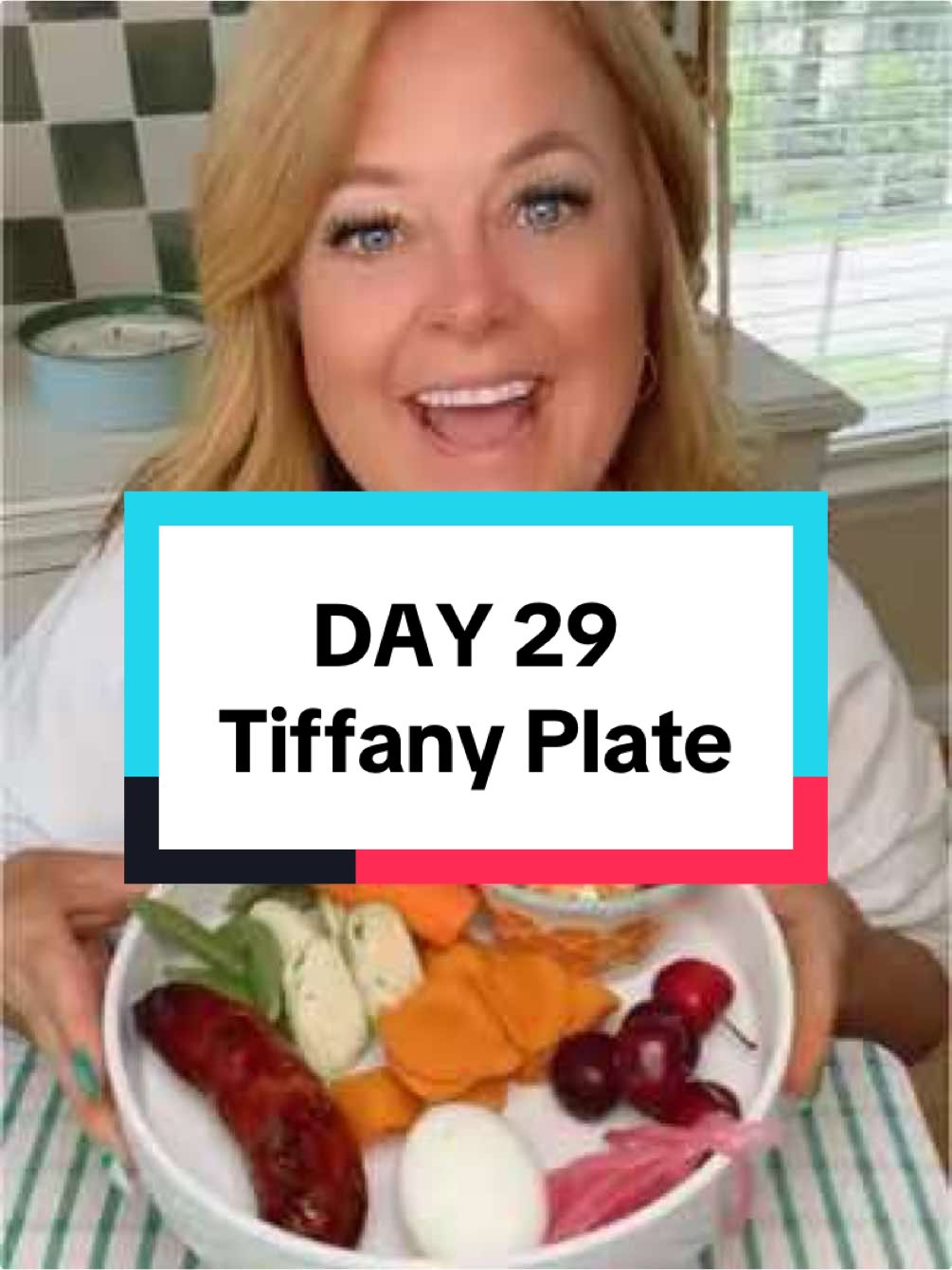DAY 30 Tiffany Plate #tiffanyplate #EasyRecipe #EasyRecipes #FoodTok #Foodie #foodies #foodietiktok #creatorsearchinsights #30daychallenge #fyp #over50club #over50women #pov #MomsofTikTok #momtok #getfit #mukbang #foodasmr #foodtiktok 