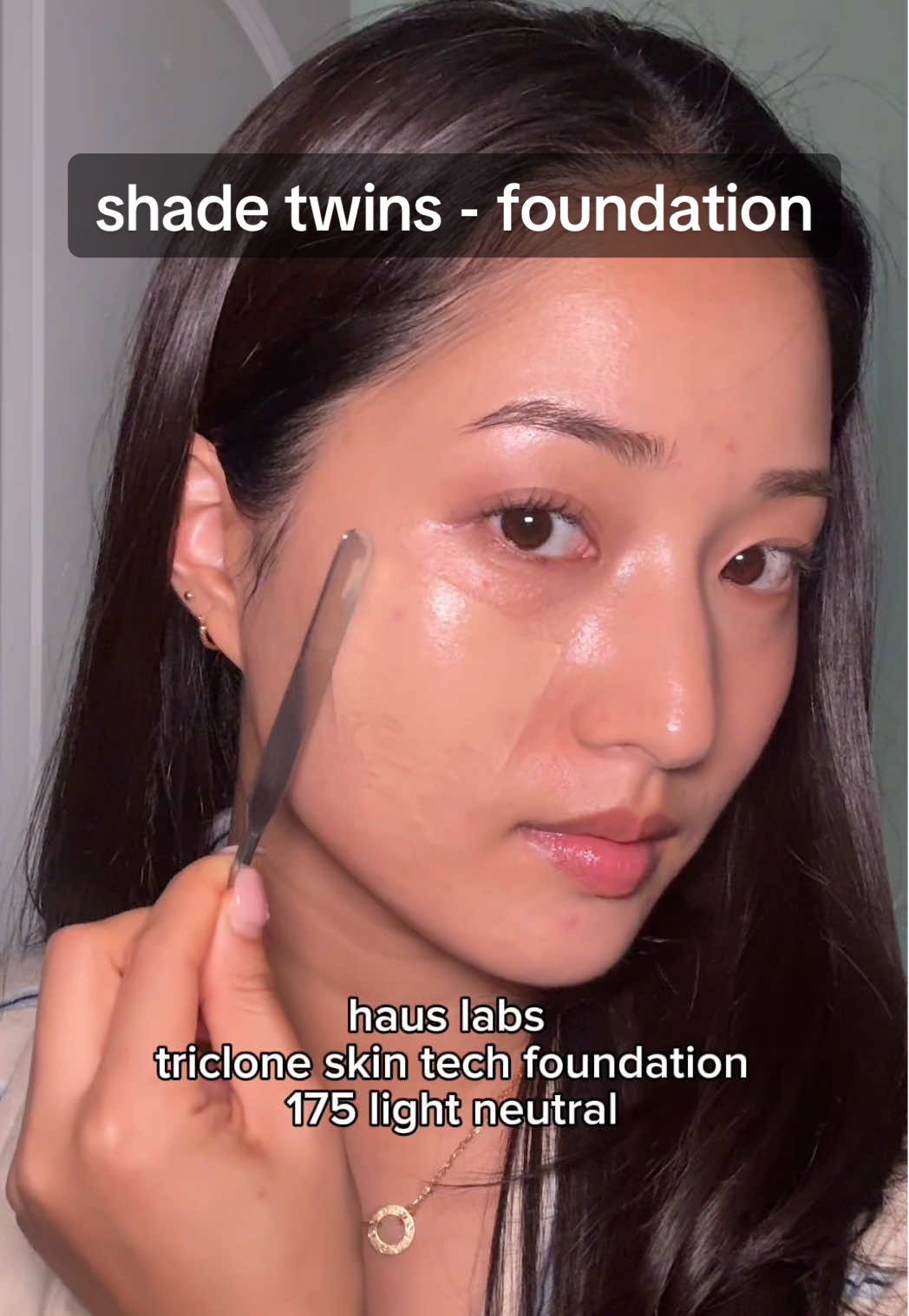 are we shade twins? ft some of my favs!  @Haus Labs by Lady Gaga @Armani beauty @Patrick Ta Beauty @Diorbeauty @NARS Cosmetics @HERA @TIRTIR Inc. @Fenty Beauty #shadetwin #foundation #lightneutral #lightmediumneutral #makeup 