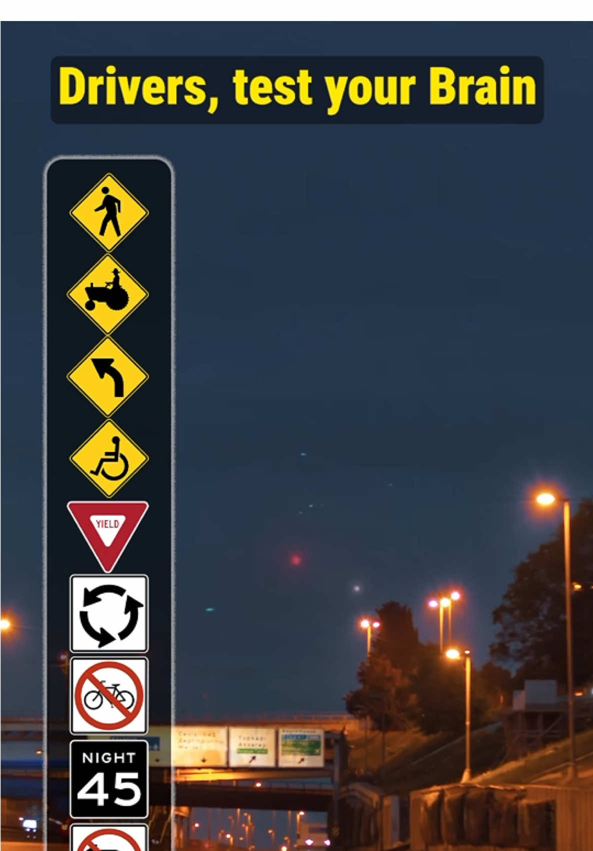 Road Signs 🚦🚧🛣️ #roadsigns #trafficsigns #drivingtest #learntodrive #drivereducation #roadsafety #drivingtips #trafficrules #highwaysigns #driverslicense #drivingschool #drivinglessons #dmvtest #dmvtiktok #learnerdriver #guessthesign #roadtrivia #signchallenge #trafficquiz #testyourknowledge #LearnOnTikTok #fyp #fypシ #EduTok #trivia 