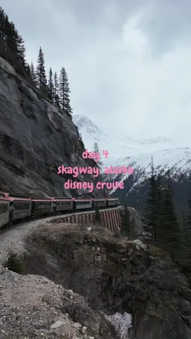 Mountain air, cool vibes, and these views… Skagway, you’re unreal! #disney #dcl #DisneyCruise #DisneyAtSea #disneytok #alaska #skagway 