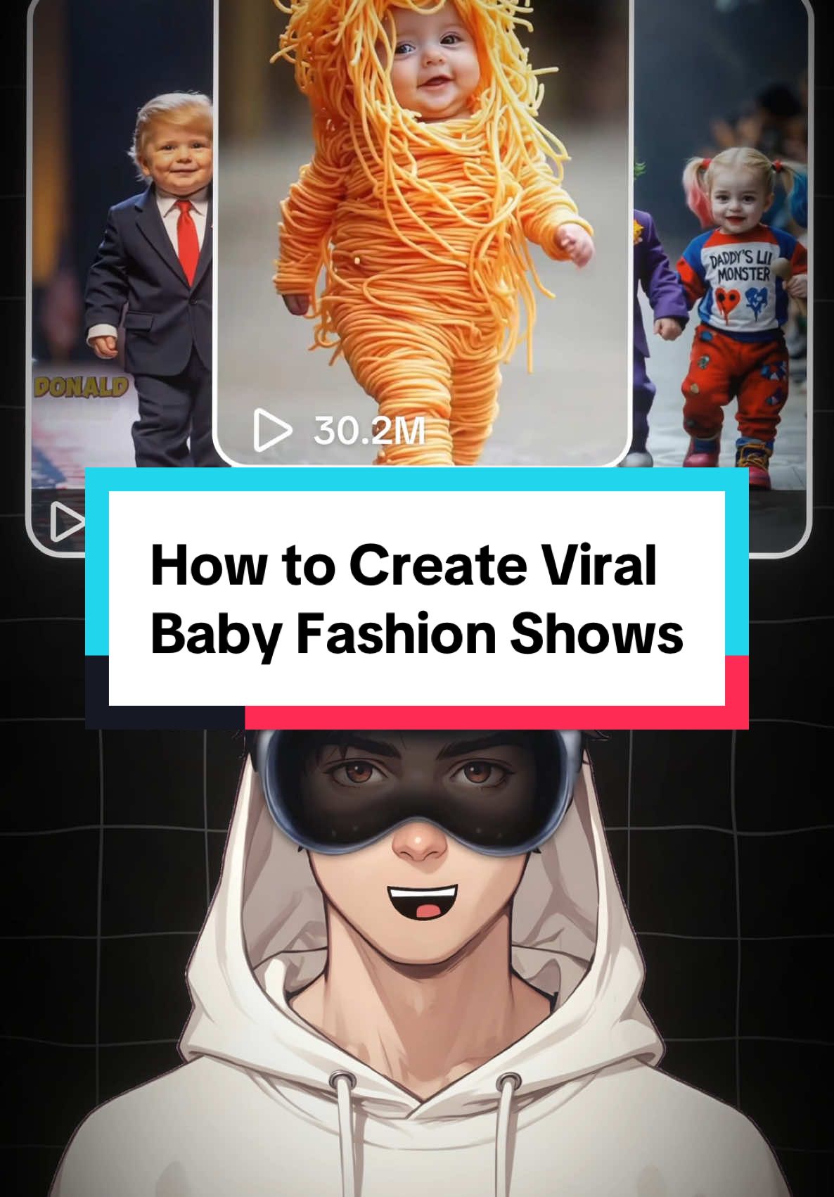 How to create viral baby fashion shows using AI 👶🤖 #tiktokautomation #ai #aitools #contentcreator #makemoneyontiktok 