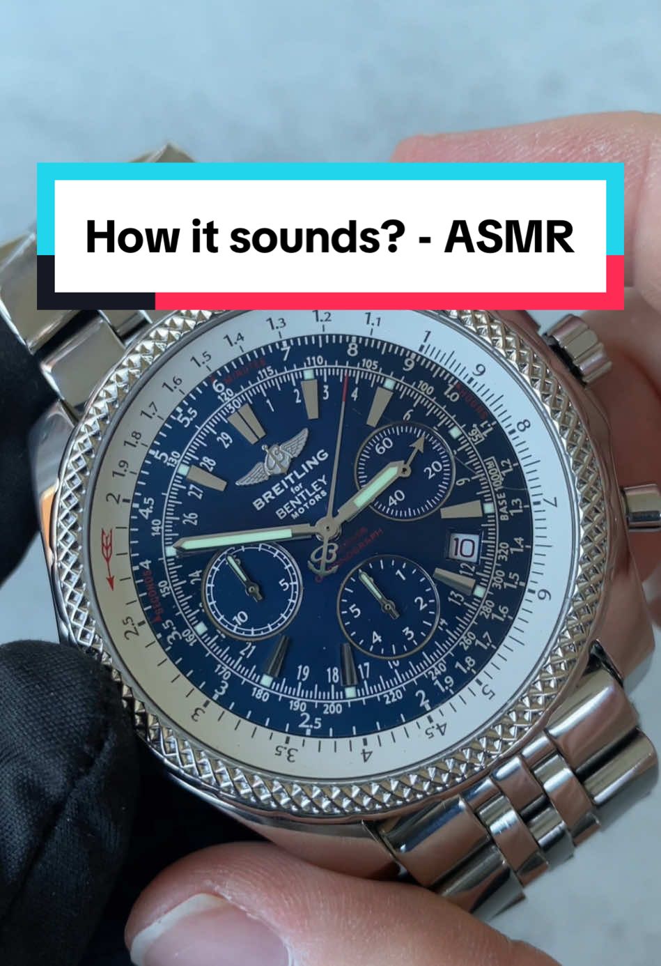 ASMR - Sounds of a Breitling for Bentley #fyp #asmr #asmrsounds #watchcollector #watch #breitling #asmrvideo 