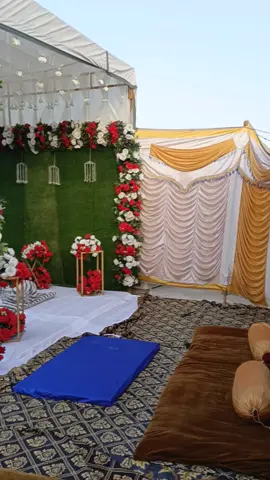 #rooftop #mehfil #e #naat #stage #decoration #flowers #trend2025 @Pir Muzafar Jan Sara 