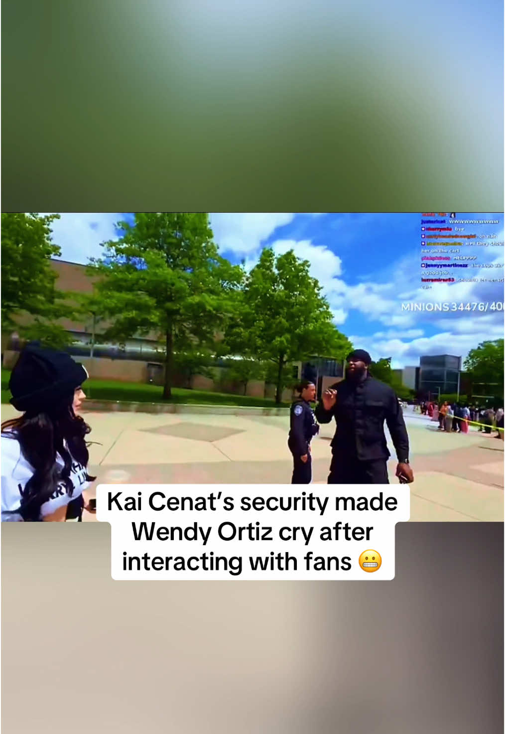 Kai Cenat’s security made Wendy Ortiz cry after interacting with fans #wendyortiz #kaicenat #kaicenatclips #streameruniversity #fyp 