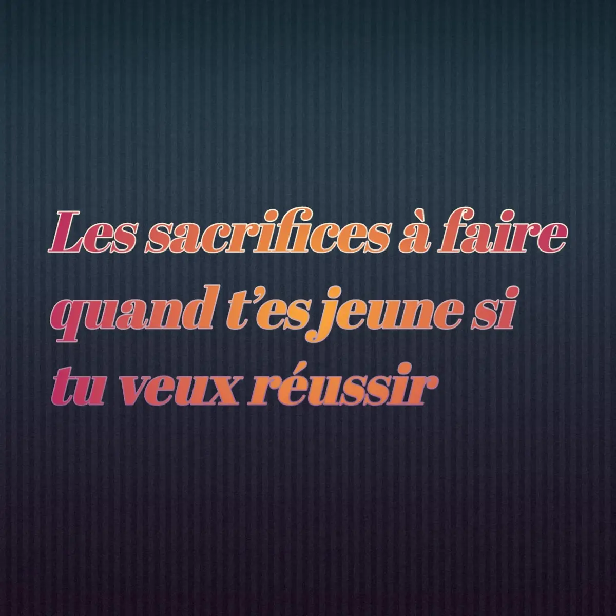 À 20 ans, t’as pas le droit de perdre ton temps. Construis-toi, sacrifie maintenant pour vivre libre demain. Ceux qui réussissent, c’est ceux qui font ce que les autres refusent de faire. T’as faim ? Prouve-le. #MentalitéGagnante #Discipline #Succès #MotivationJeune #DéveloppementPersonnel #Sacrifice #ObjectifRéussite #TravailDur #FocusSurToi #MindsetDeRequin