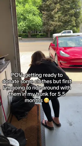 My donation process is highly optimized for... trunk storage. Anyone else's car become a temporary closet? 🤷‍♀️ #DonationGoals #ProcrastinationNation #TrunkLife #DeclutteringFail #reallifehumor #relateable #teamterryketo #teamterryliving 