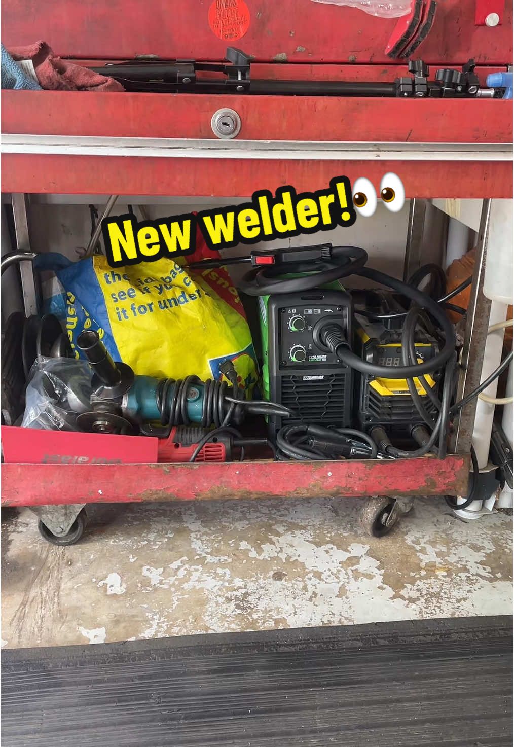 new welding machine!👀 #minibike #qmansgarage #flux125 #welder