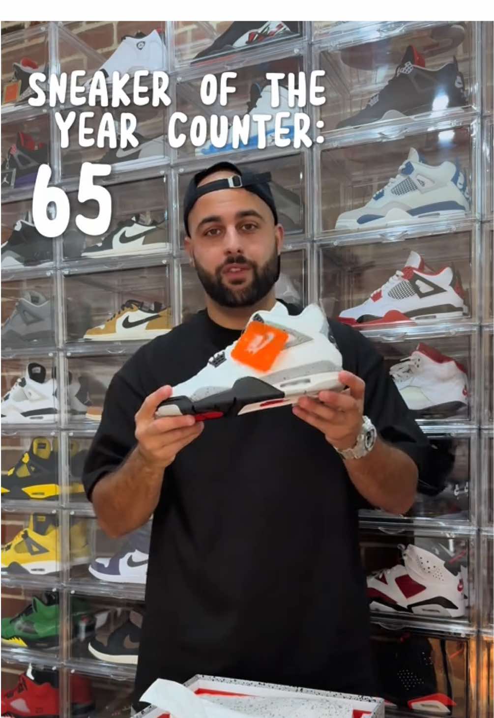 Every Sneakerhead whenever they pick up a new pair of sneakers 😂 That Sneaker Of The Year counter continues to grow 📈 #jordan4whitecements #hypesneakers #sneakercollector #kicks #hypekicks #jordans #sneakerholics #creps #sneakers #kicksfordays #kickstagram #sneakeraddict #kicksoftheday #airjordans #woyft #sneakergram #nicekicks #kicksonfire #wearyourkicks #sneakerfam #kicksmyairs #stockx #stockxconnect
