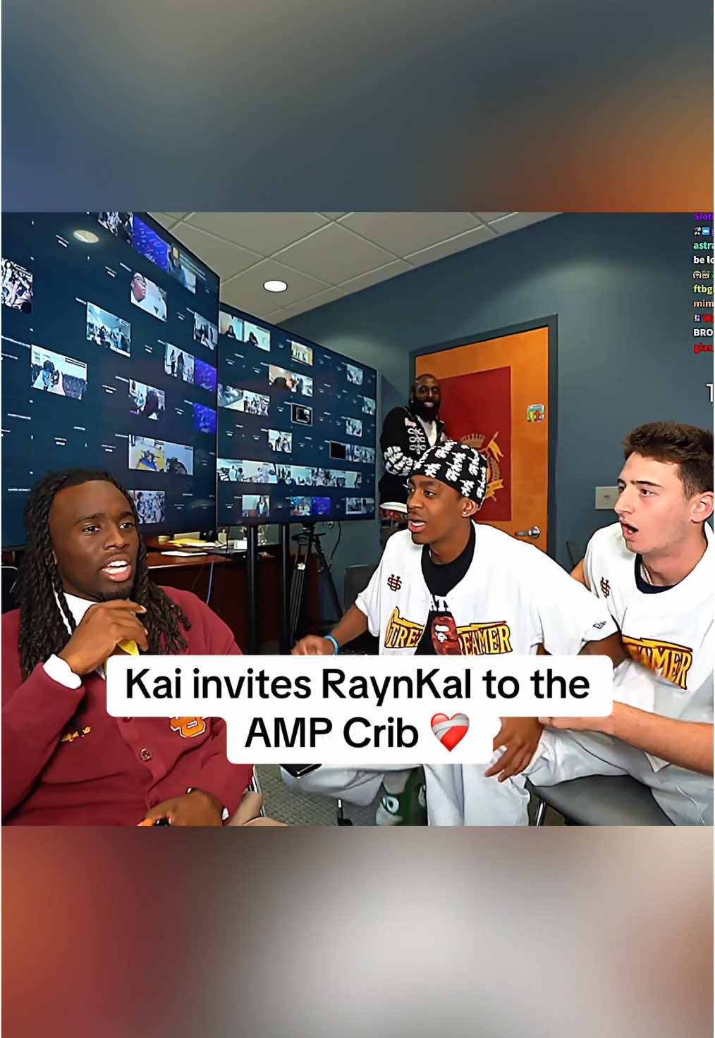 Kai invites RaynKal to the AMP Crib #kai #kaicenat #kaicenatclips #raynkal #amp #streameruniversity @RaynKal 