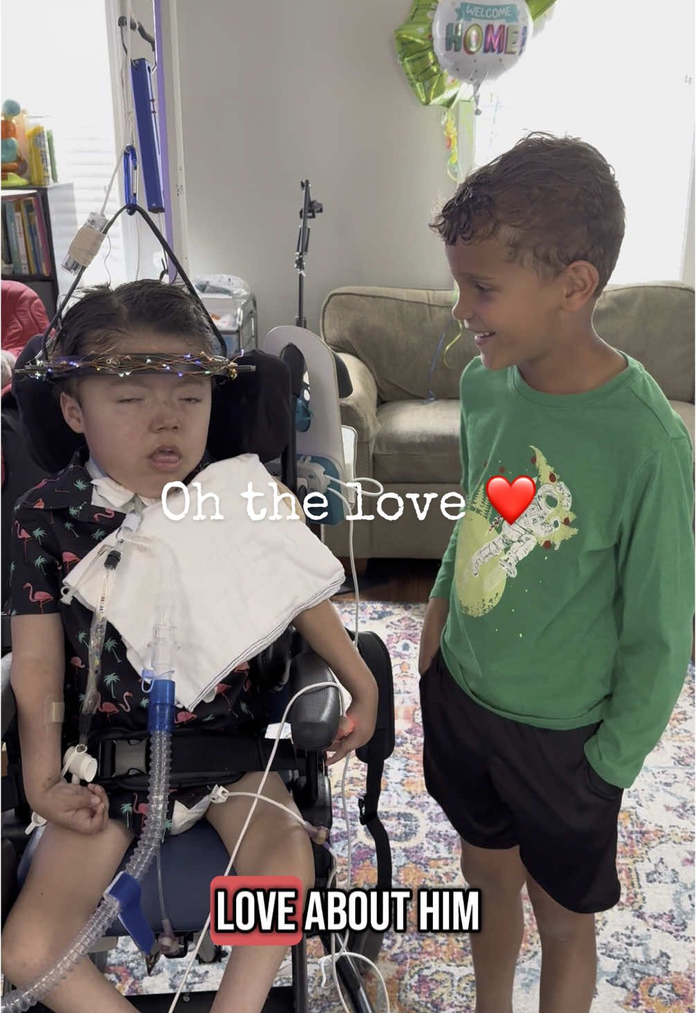 There’s no on camera part 2 the day of Isaiah’s arrival home. Just family enjoying being together. But here is a little conversation with big brother James following the reunion 🥹🫶🏼 #brothers #reunion #homesweethome #convos #viralvideo #specialneeds #disabilityawareness 