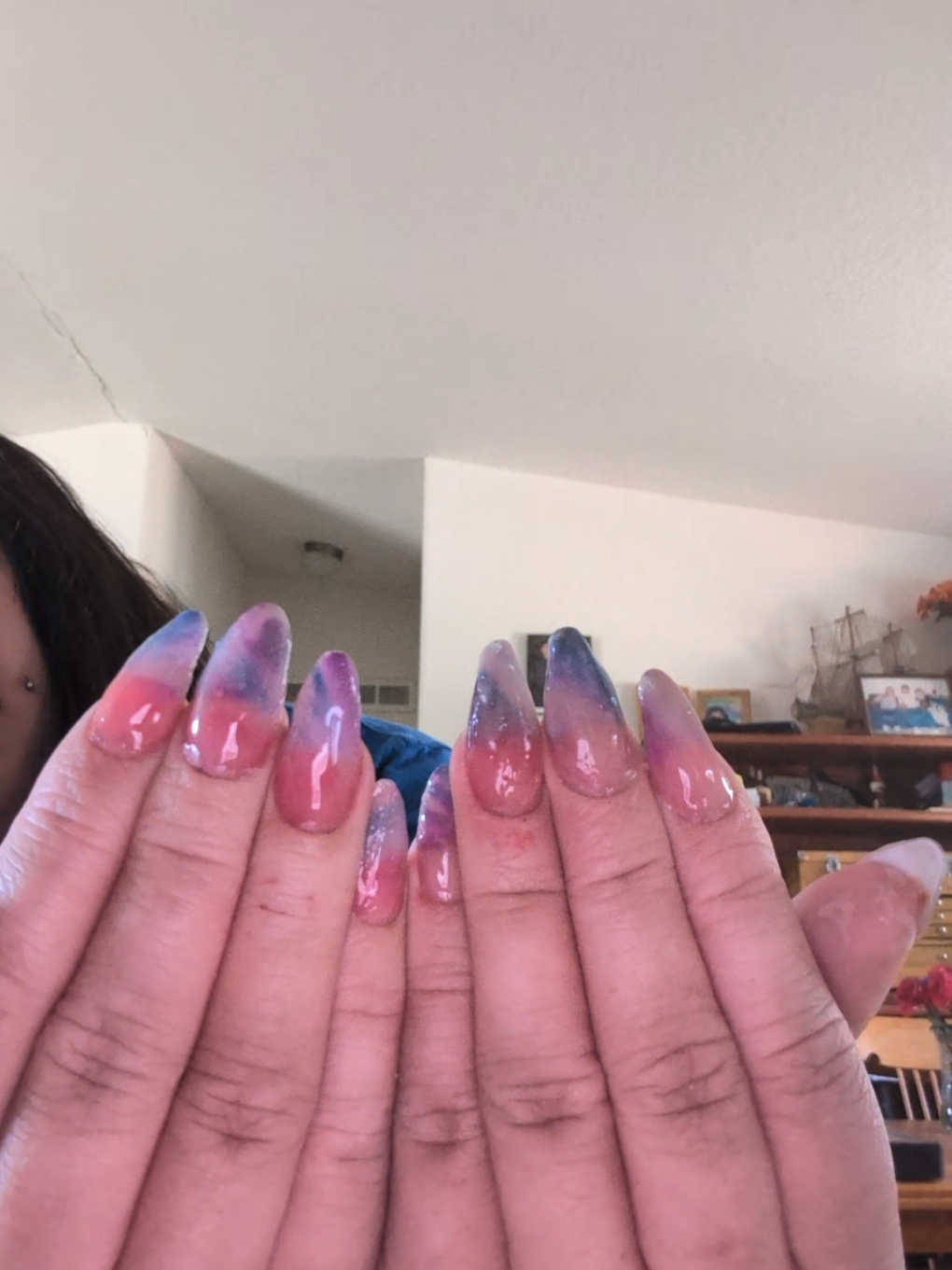 #marblenails #ombrenails #purplenails #nails #acrylic #acrylicnails #nailart #glowinthedarknails #az #aznailtech #nailtech #fyp #foryoupage #g4g #letsgrow #blowthisup #goviral #brazilian #brazilianandproud #bodymodifacations #tattoos #piercings #1inchears #bangs #dyedhair #purplehair #purplehighlights #lgbt #pansexual #demisexual #polyamorous 