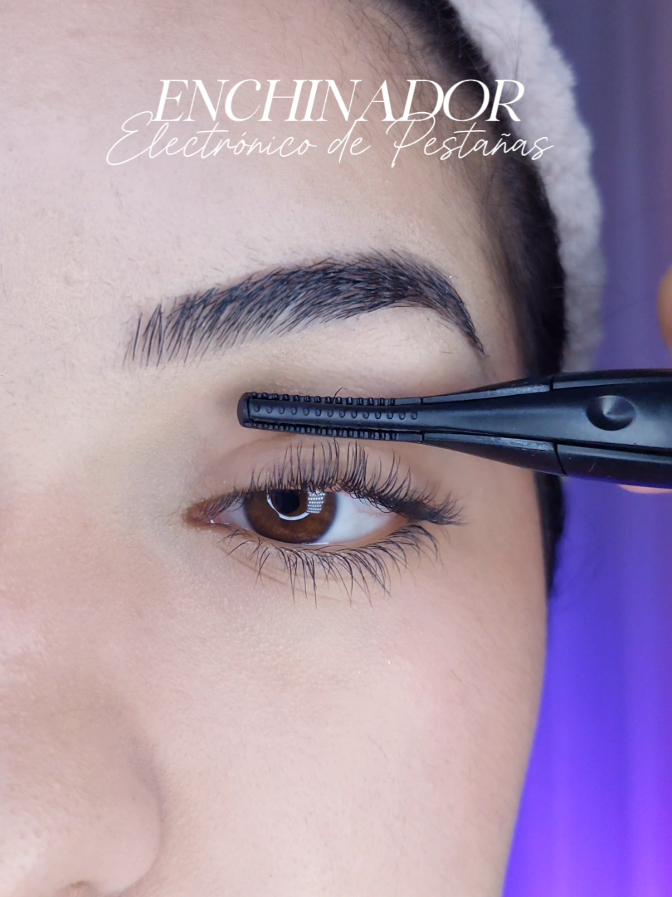 Enchinador de pestañas eléctrico Gracias al calor te dura varias horas el rizado! #tiktokshop #rizador #enchinador #electrico #pestañas #lashes #hack 