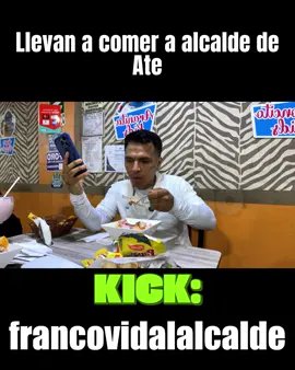 Llevan a comer a alcalde de Ate kick: francovidalalcalde #fullchowperuano #viralpostiktok #kickperu #francovidalalcalde #perú