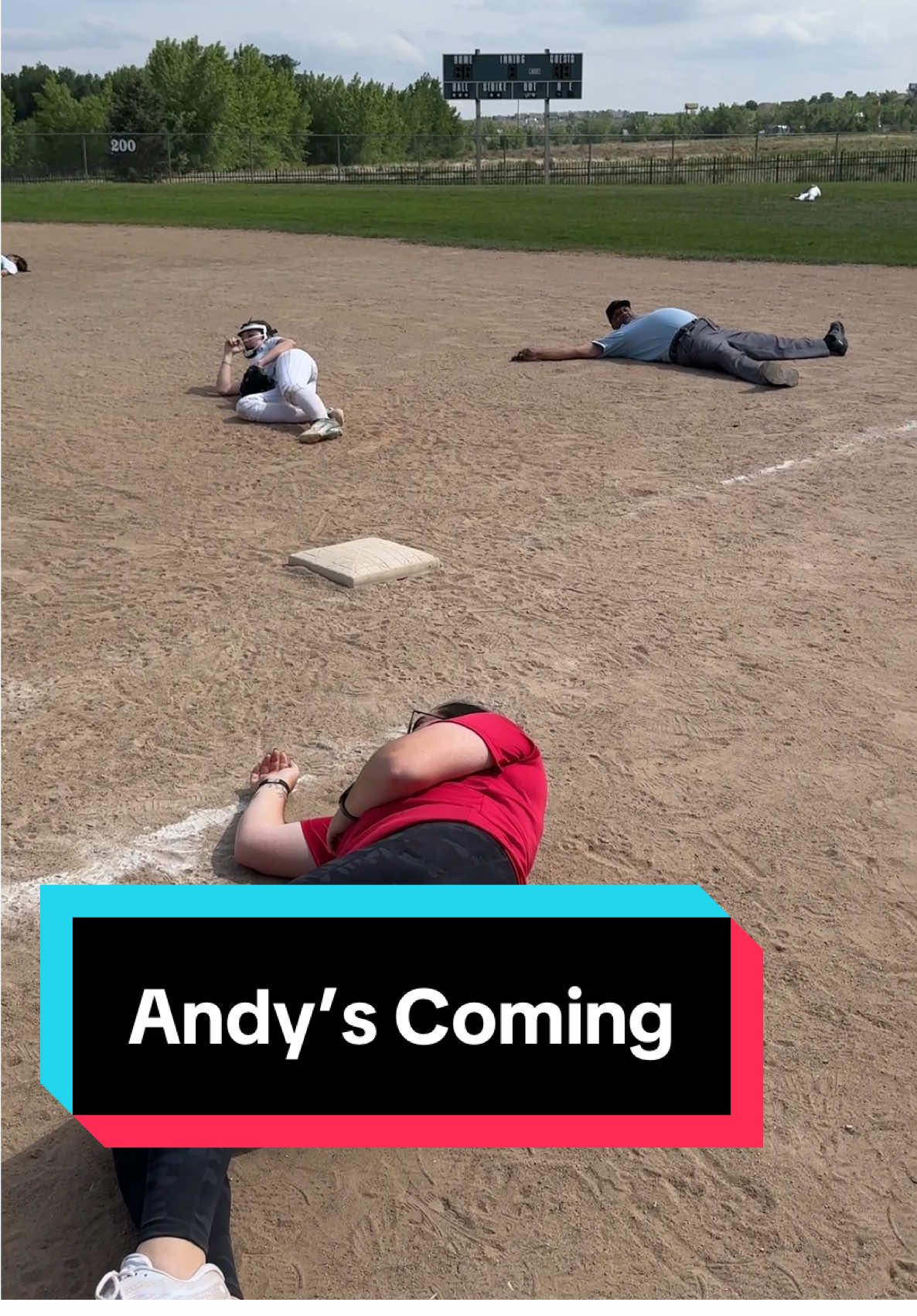 ANDY IS INTERRUPTING THE GAME 😂😂😂😂 #andyscoming #toystory #softball #softballlife #softballtiktoks 