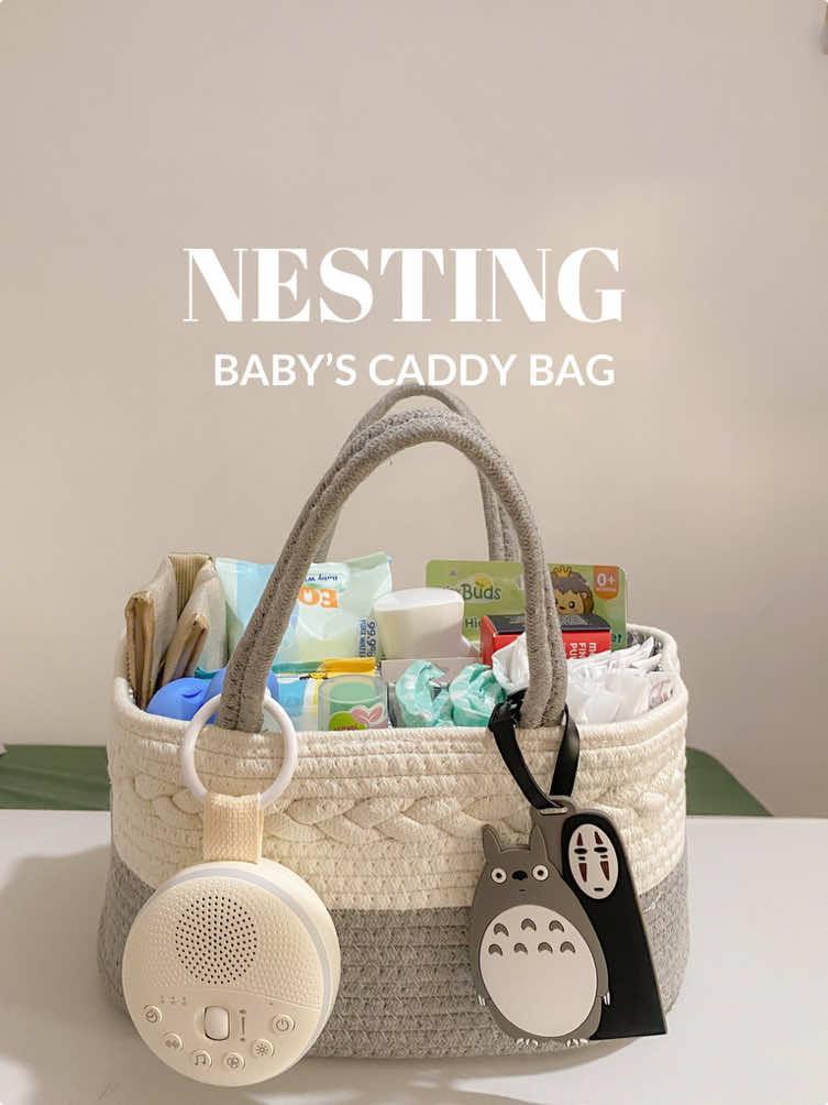 Hospital-Ready Caddy—packed with baby’s changing and hygiene must-haves for easy access. 🧺🐣 #firsttimemom #ftm #nesting #nestingmommas #nestwithme #momtok #MomsofTikTok #babyitems #babytok #babyessentials 