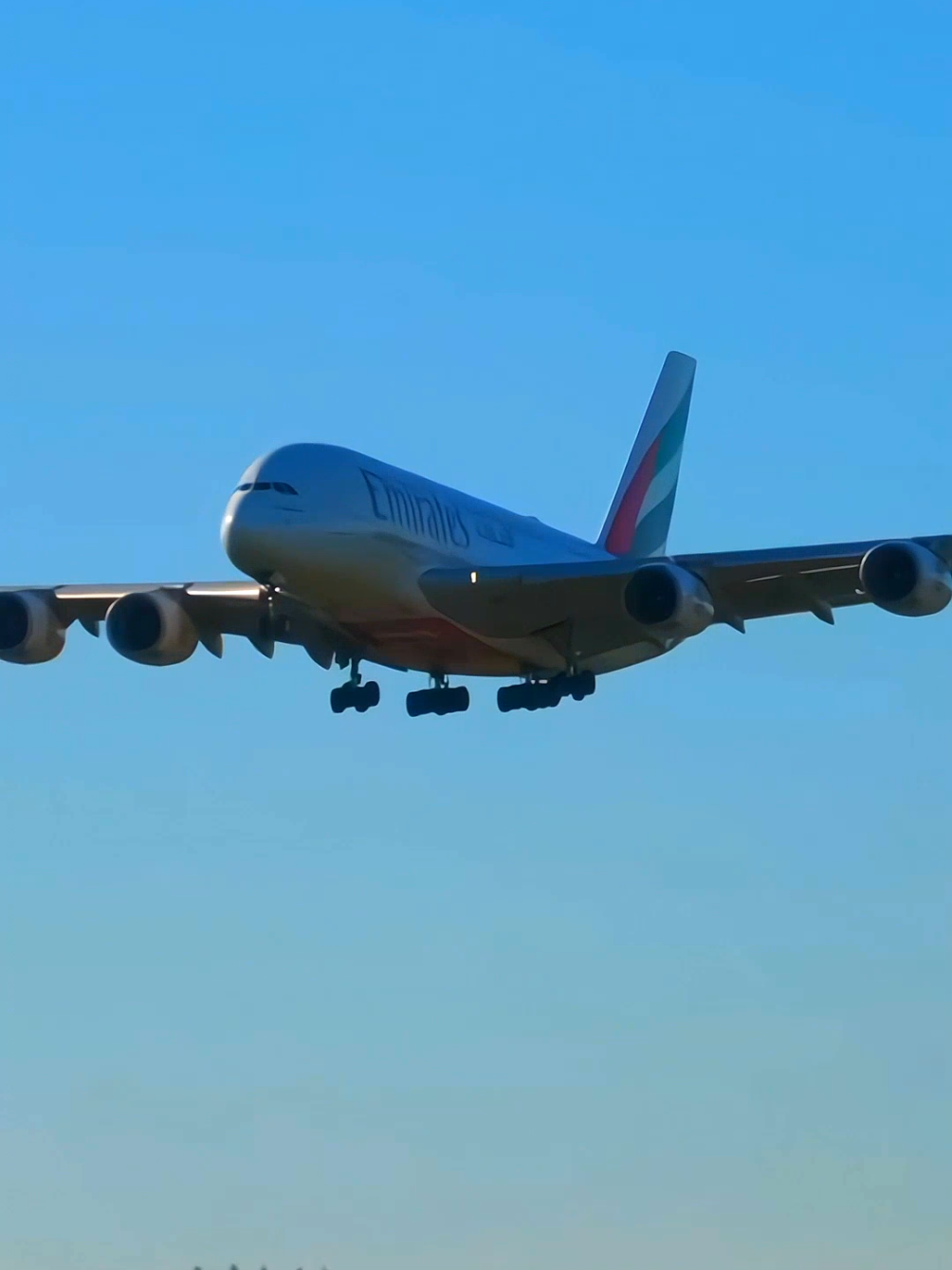Majestic Close-Up Landing of the Emirates Airbus A380! ✈️