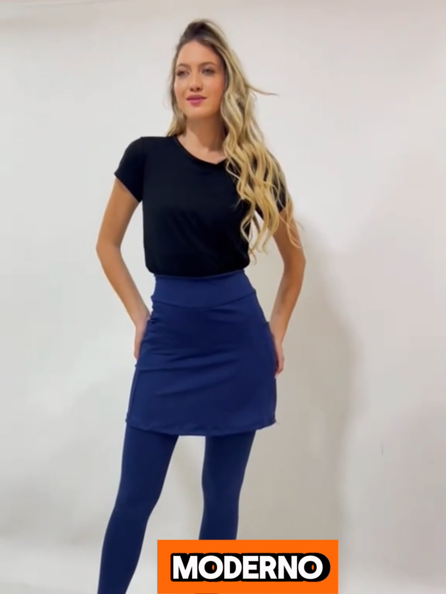 Kit 3 Leggings Saia Feminina Moda Evangelica Fitness #modaelegante #leggingcomsaia #fitnesscomestilo #modaevangelica #tiktokshopbr