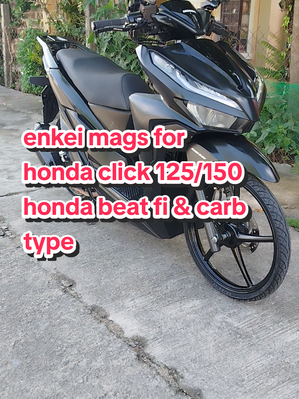 Enkei 522 mags for Honda Click 125/150 & Honda beat FI & carb type..