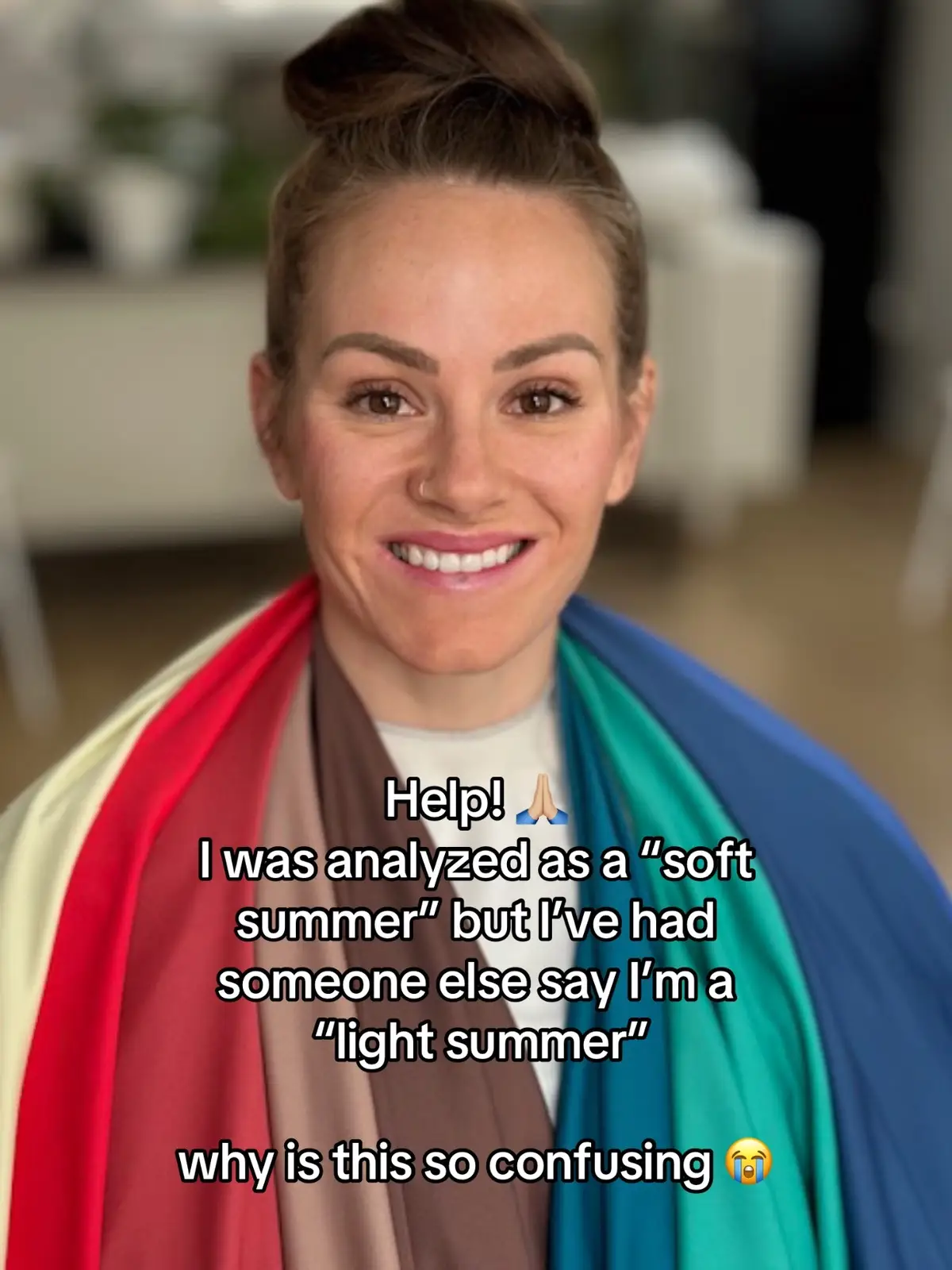 #colortheory #colorseasons #softsummer #cooltonedmakeup #cooltone #coloranalysistok #houseofcolor #summerseason #skintok #skintone 