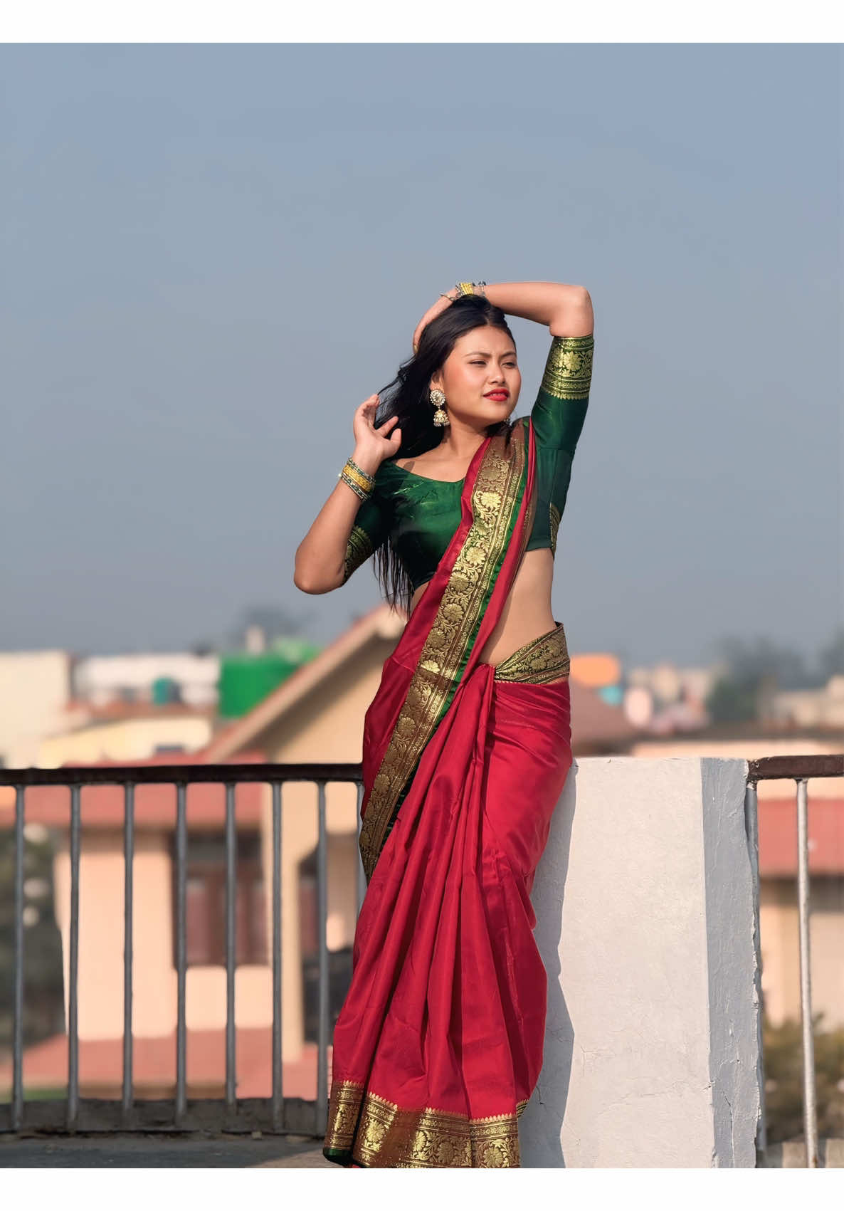 #Kahiyamailanubarattharunewtrendingsong #foryourpage❤️ #tharuni🙏punu🖤 #sari 
