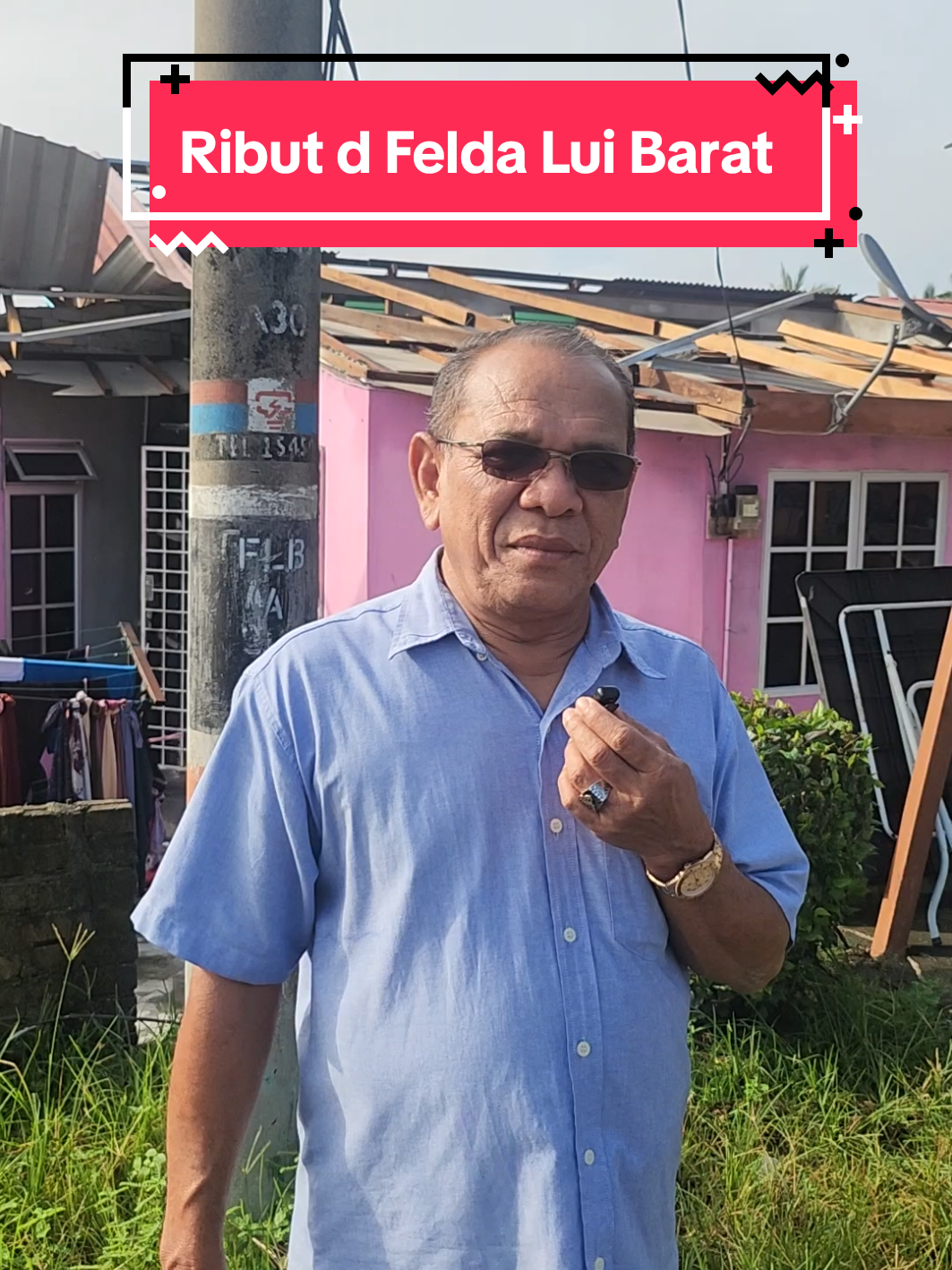 Kejadian hujan dan ribut di Lui Barat yang mengakibatkan bumbung 84 buah rumah peneroka diterbangkan angin.  Kerajaan Negeri Sembilan prihatin dgn situasi ini dengan bersetuju bagi memberikan bantuan baikpulih bumbung yang rosak dan musnah akibat ribut.