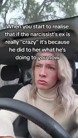 When you start to realise that if the narcissist's ex is really 